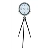 Krom Sade & Şık Tripod Ayaklı Saat