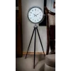 Krom Standart Tripod Ayaklı Saat