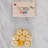 Loren Crafts sarı 8 li balık düğme - 579