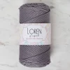 Loren Polyester Soft Macrame Gri El Örgü İpi - LM050 - 34448