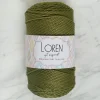 Loren Polyester Soft Macrame Yeşil El Örgü İpi - LM010 - 34429