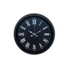 Luxury Black 40 Cm Metal Duvar Saati