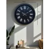 Luxury Black 40 Cm Metal Duvar Saati