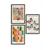 Matisse Üçlü Ahşap Çerçeveli Tablo