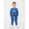 Mavi Kaplan Baskılı Erkek Çocuk Eşofman Takımı