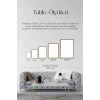 Modern Üçlü Ahşap Çerçeveli Tablo