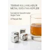 Paslanmaz Çelik Buz Küpü 4’lü Set