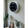 Prime White 40  Cm Metal Modern Duvar Saati