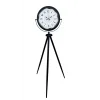 Siyah Desenli Şık Tripod Ayaklı Saat