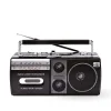 Siyah Kaset Çalar - Bluetooth USB TF AUX FM Özellikli