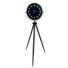 Siyah Lüks Sade Tripod Ayaklı Saat