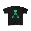 Unisex Çocuk Baskılı T-Shirt - Siyah