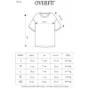 Unisex Düz Biskilet Yaka Oversize T-shirt - Mavi