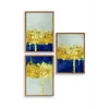 Ünlü Tablolar Üçlü Ahşap Çerçeveli Tablo