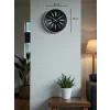 Zentime 36 Cm Gri Dekoratif Duvar Saati