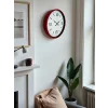 Zentime 36 Cm Kırmızı Dekoratif Duvar Saati