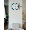 Zentime 36 Cm Mavi Dekoratid Duvar Saati