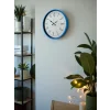 Zentime 36 Cm Mavi Dekoratif Duvar Saati
