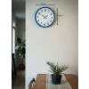 Zentime 36 Cm Mavi Dekoratif Duvar Saati