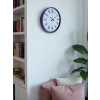 Zentime 36 Cm Mor Dekoratif Duvar Saati