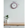 Zentime 36 Cm Pembe Dekoratif Duvar Saati