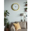 Zentime 36 Cm Sarı Dekoratif Duvar Saati