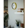 Zentime 36 Cm Sarı Dekoratif Duvar Saati