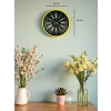 Zentime 36 Cm Sarı Dekoratif Duvar Saati