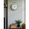 Zentime 36 Cm Sarı Dekoratif Duvar Saati