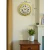 Zentime 36 Cm Sarı Dekoratif Duvar Saati
