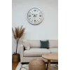 Zentime 40 Cm Beyaz Klasik Duvar Saati