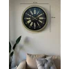 Zentime 40 Cm Eskitme Vintage Duvar Saati