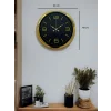 Zentime 40 Cm Gold Lüks Duvar Saati