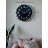 Zentime 40 Cm Krom Şık Duvar Saati