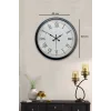 Zentime 40 Cm Siyah Şık Duvar Saati