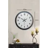 Zentime 40 Cm Siyah Şık Duvar Saati
