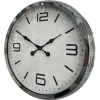 Zentime Krom Modern 60 Cm Metal Duvar Saati