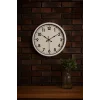 Zentime White Classic Modern 52 Cm Metal Duvar Saati