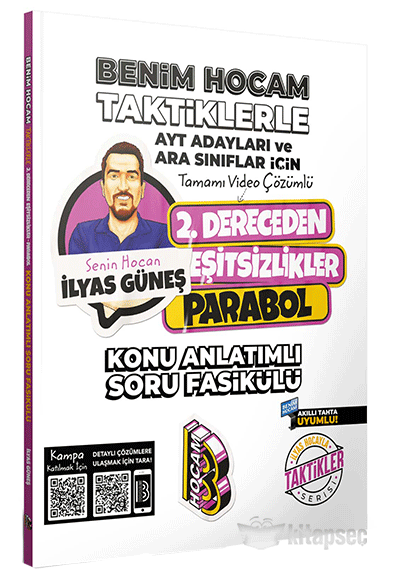 AYT Adayları ve Ara Sınıflar İçin Taktiklerle 2. Dereceden Eşitsizlikler Parabol Konu Anlatımlı Soru Fasikülü (İADESİZ) - Benim Hocam Yayınları