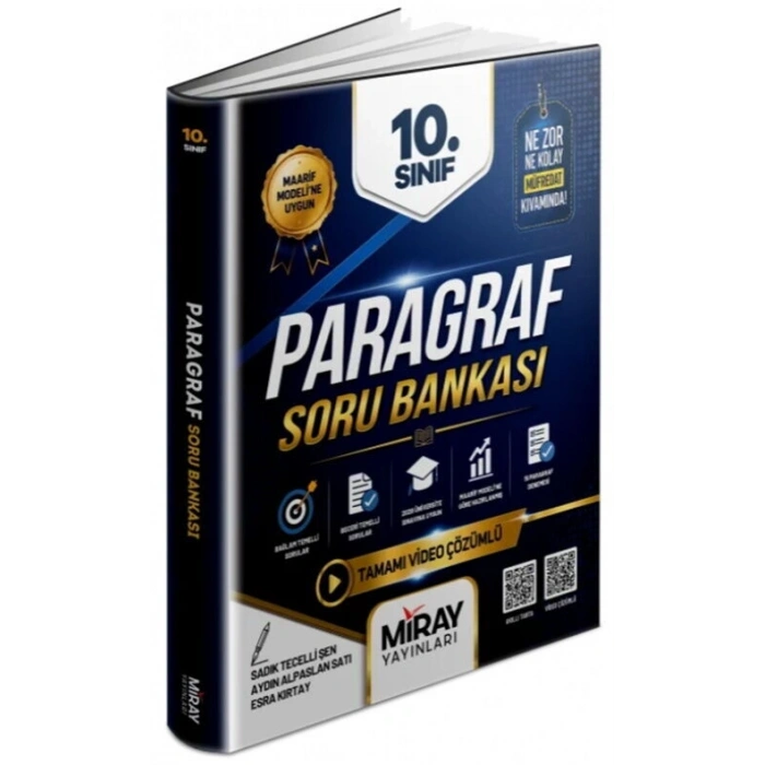 10.Sınıf Paragraf Soru Bankası - Maarif Model Miray Yayınları