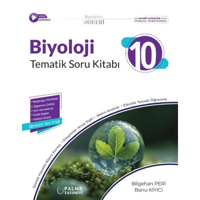 10.Sınıf Biyoloji Soru-Joker Tematik (İADESİZ)-Palme Yayınları