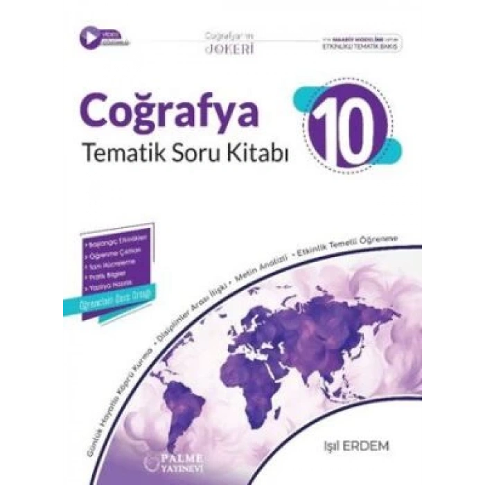 10.Sınıf Coğrafya Soru Bankası-Joker Tematik (İADESİZ)-Palme Yayınları