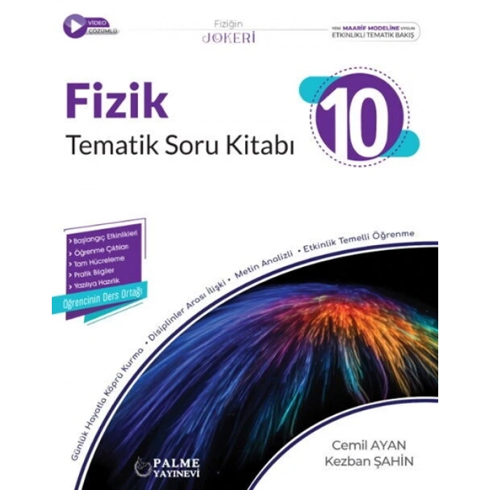 10.Sınıf Fizik Soru Bankası-Joker Tematik (İADESİZ)-Palme Yayınları