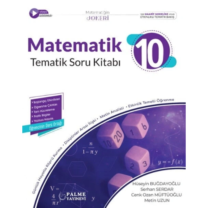 10.Sınıf Matematik Soru Bankası-Joker Tematik (İADESİZ)-Palme Yayınları