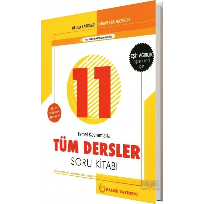 11.Sınıf Eşit Ağırlık Tüm Dersler Soru Bankası (İADESİZ)- Palme Yayınları