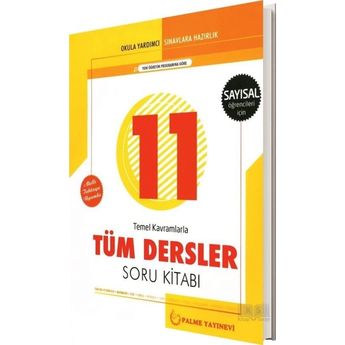 11.Sınıf Sayısal Tüm Dersler Soru Bankası (İADESİZ)- Palme Yayınları