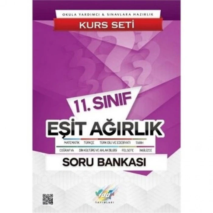 11.Sınıf Tüm Dersler Soru Bankası Eşit Ağırlık FDD Yayınları
