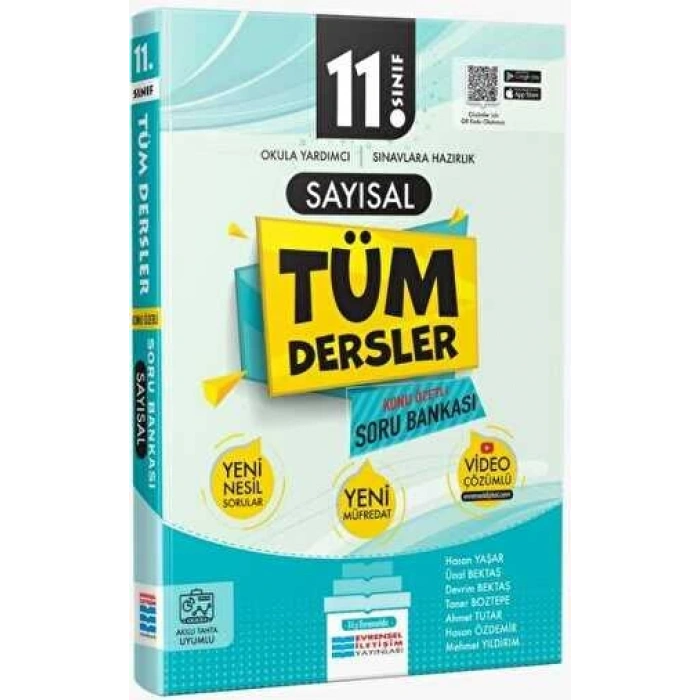 11.Sınıf Tüm Dersler Soru Bankası Sayısal - Evrensel İletişim Yayınları
