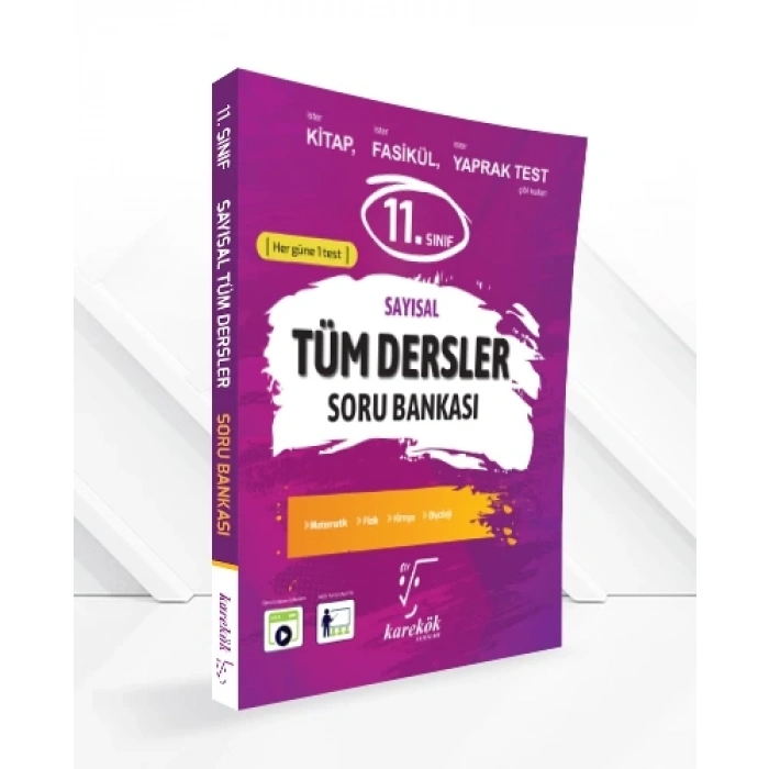 11.Sınıf Tüm Dersler Soru Bankası-Sayısal-Karekök Yayınları