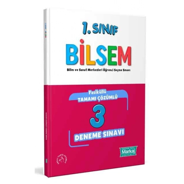 1.Sınıf Bilsem Deneme Çözümlü 3 lü-Markaj Yayınları